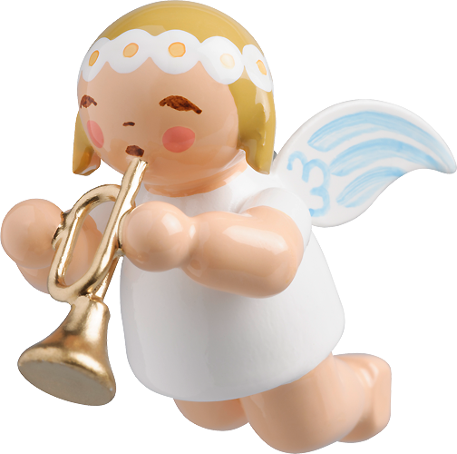 Little Suspended Angel with Trumpet