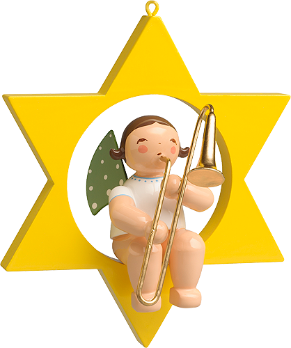 Angel with Trombone in Star