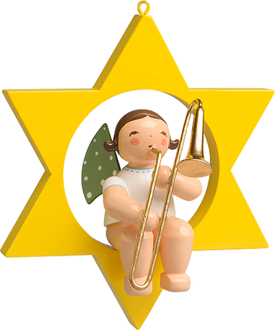 Angel with Trombone in Star